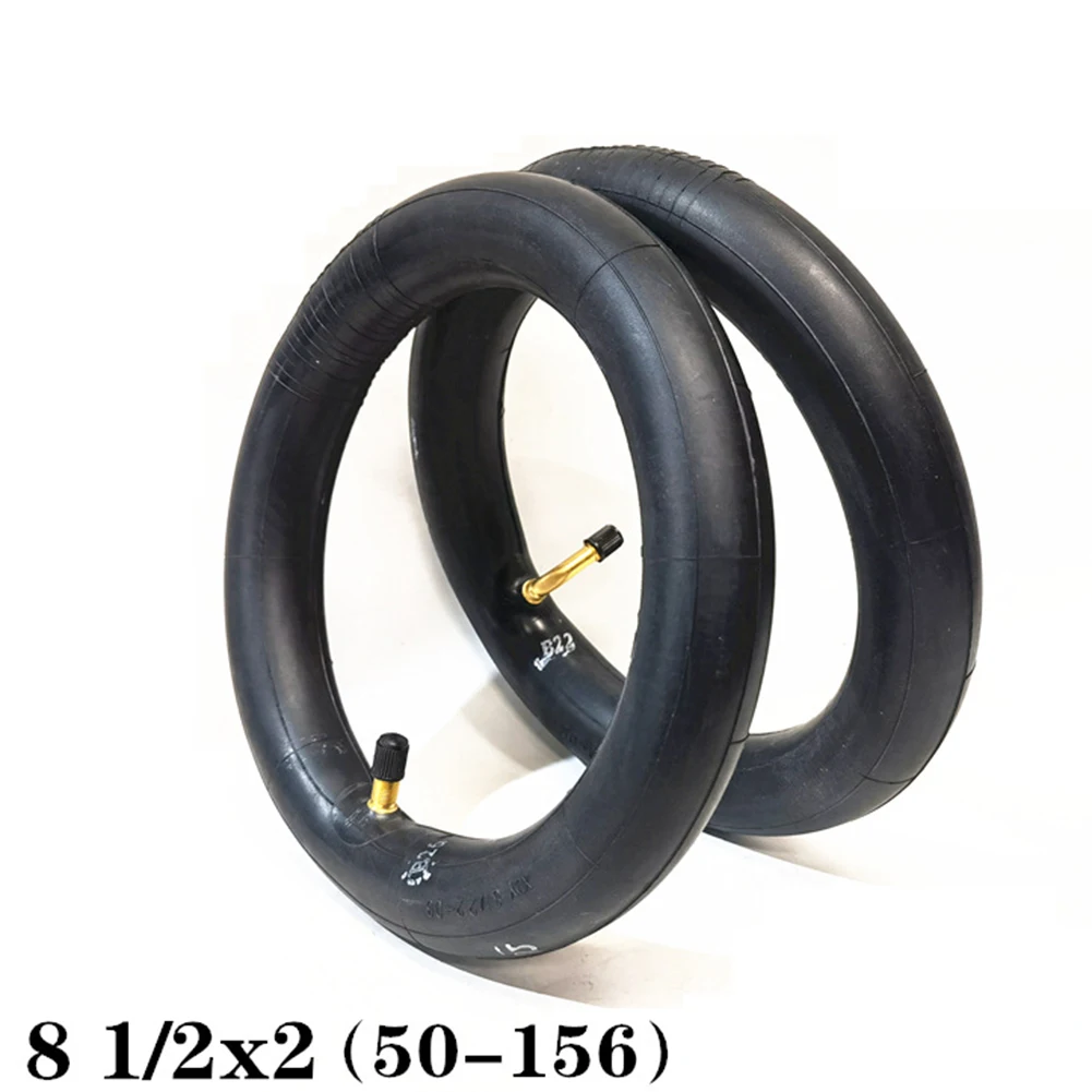 1pc Inner Tube 8 1/2 X 2 With Straight & Bent Valve For /LENOV0 Scooter 8.5\'\' Tyre Hot Sale Not Easy To Deform Inner Tube Part