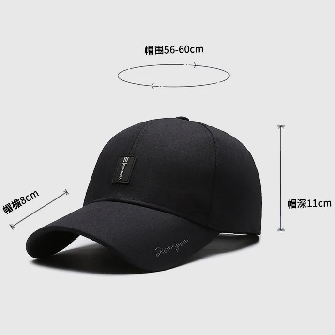 2024 Men Spring Autumn Luxury High Quality Business Baseball Cap Outdoor Leisure Dad Hat Adjustable Snapback Four Seasons Cap 6