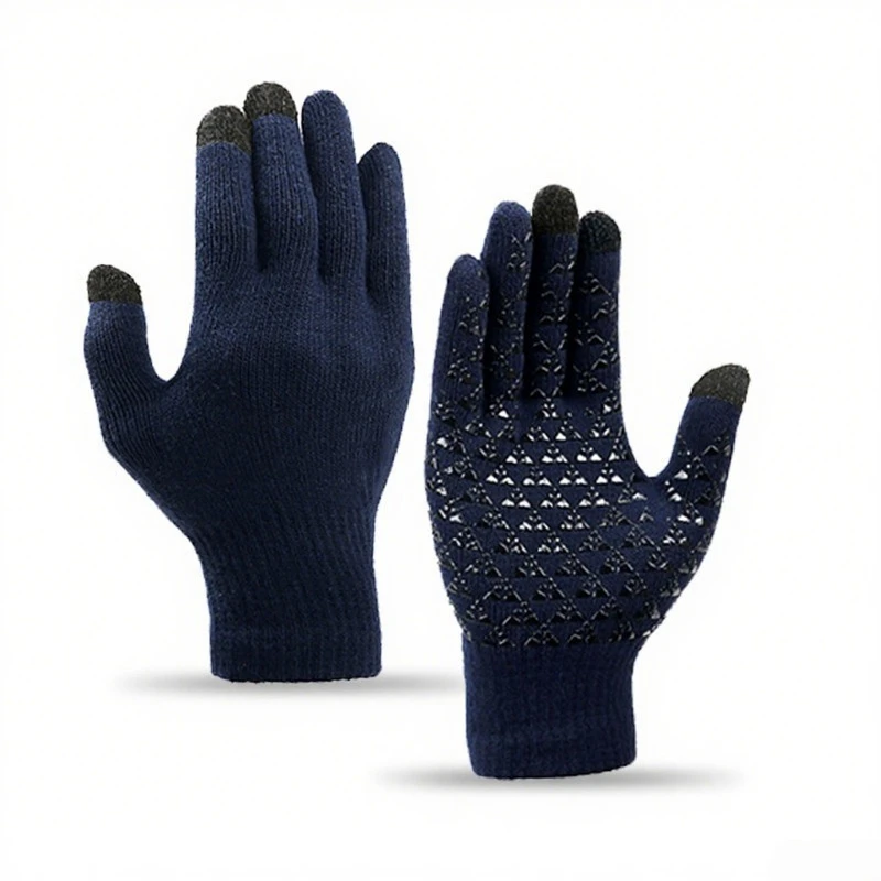 Winter-Anti-Rutsch-warme Handschuhe – Unisex, verdicktes Thermofutter, rutschfeste Handfläche, für Männer und Frauen, Skifahren, Radfahren, Wandern ﻿ – Detail 10