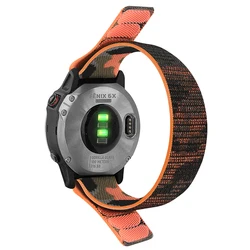 Nylon Braided Sports Watch Band in 22mm & 26mm Sizes - 1PCS QuickFit 26mm (Colorful Orange)