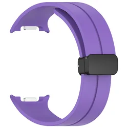 Silicone Magnetic Buckle Strap for Smartwatch - Classic Design, 40mm/44mm (W8cx-purple)