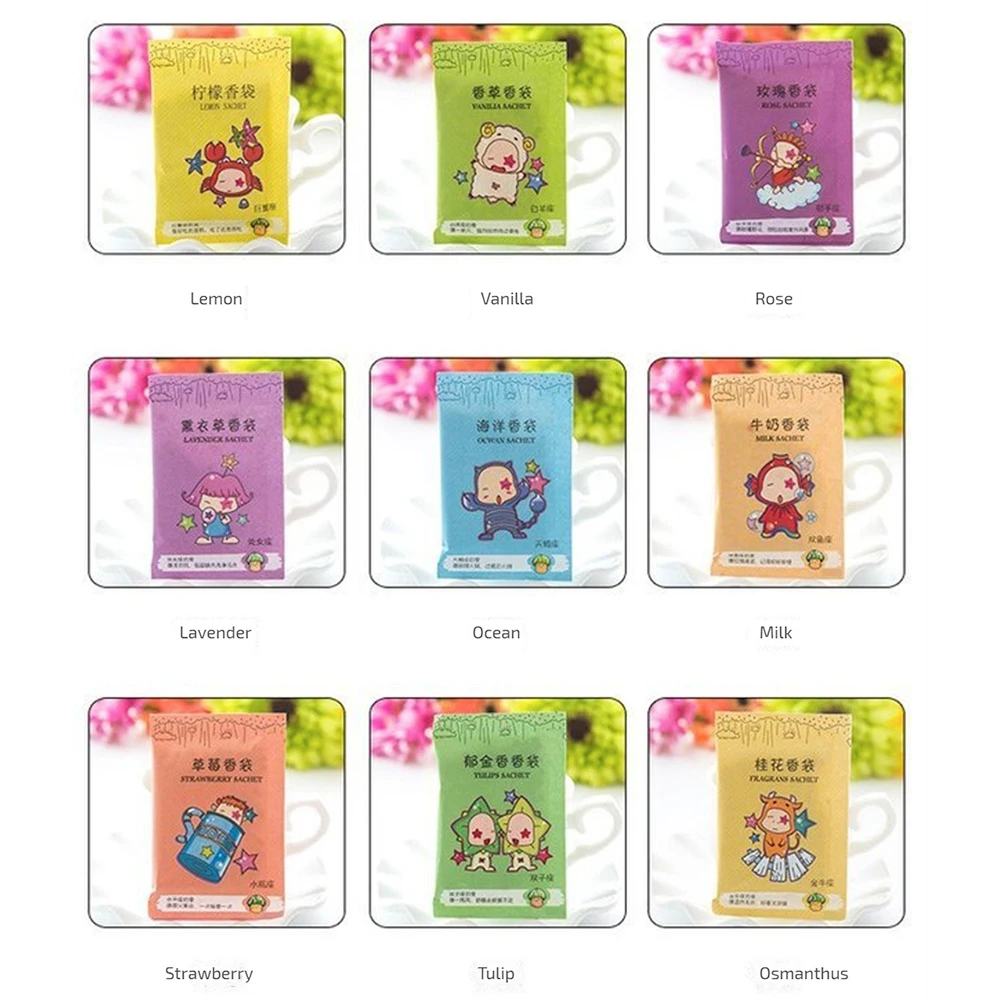 1/2PCS Vehicles Fragrance Bag Purifier Sachet WardrobesCabinets Cereal shell Closet Home Incense Paper Pocket