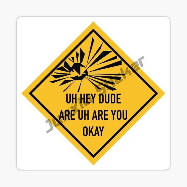 Car Styling Creative Explosive Explosion Warning Danger PVC  Waterproof Car Body Sticker Pattern Vinyl Car Accessories 3