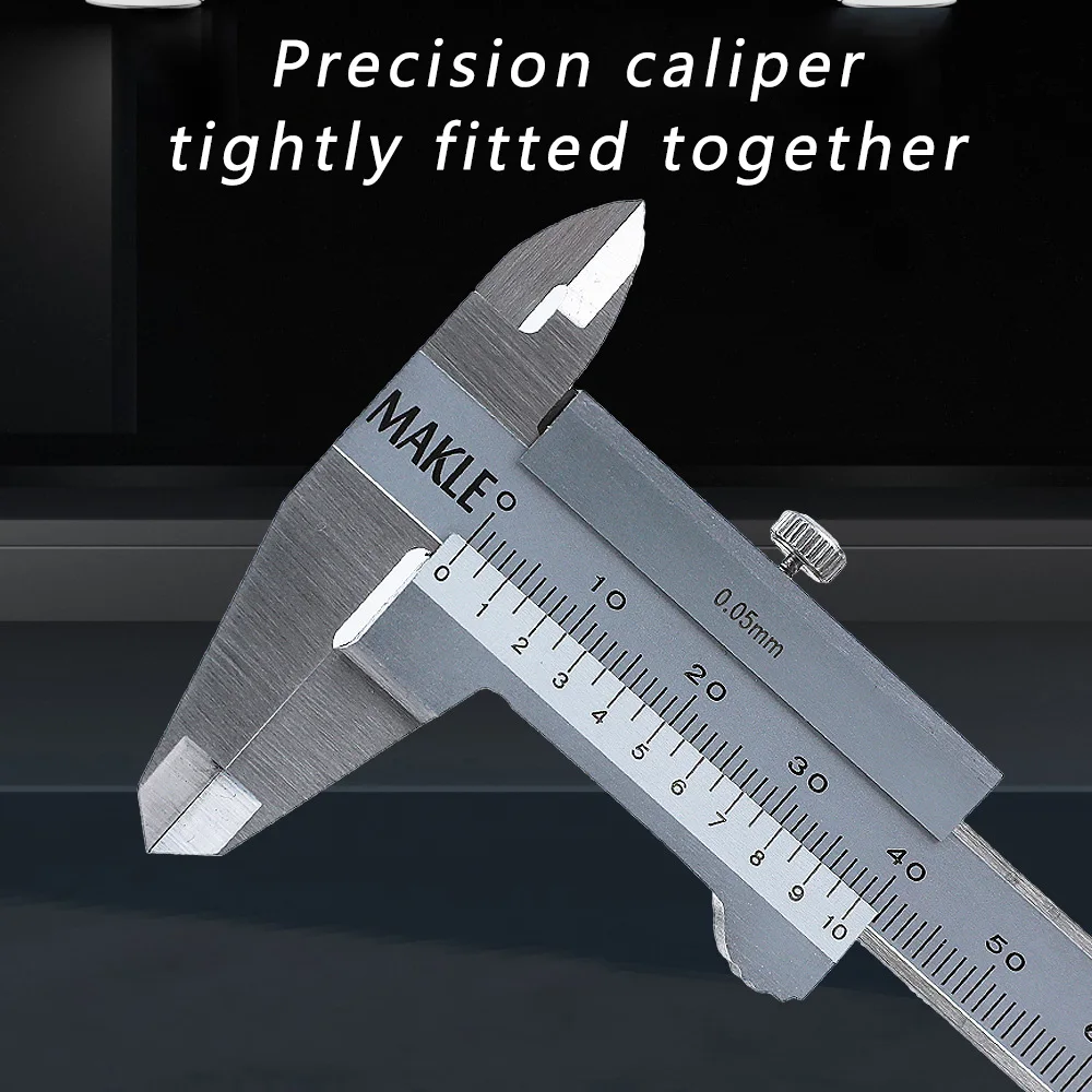 MAKLE 100MM 고품질 스테인리스 스틸 미니 버니어 캘리퍼스 휴대용 정밀 측정 도구