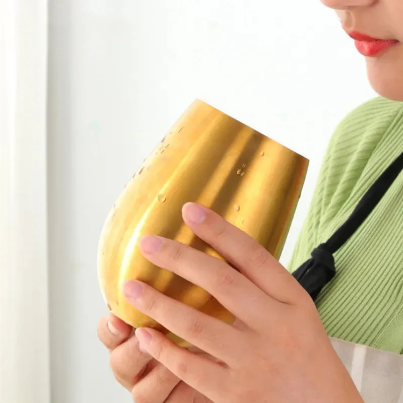 500ml Stainless Steel Beer Wine Cup Cocktail Juice Milk Cup Metal Drinking Mug for Bar Outdoor Drinkware