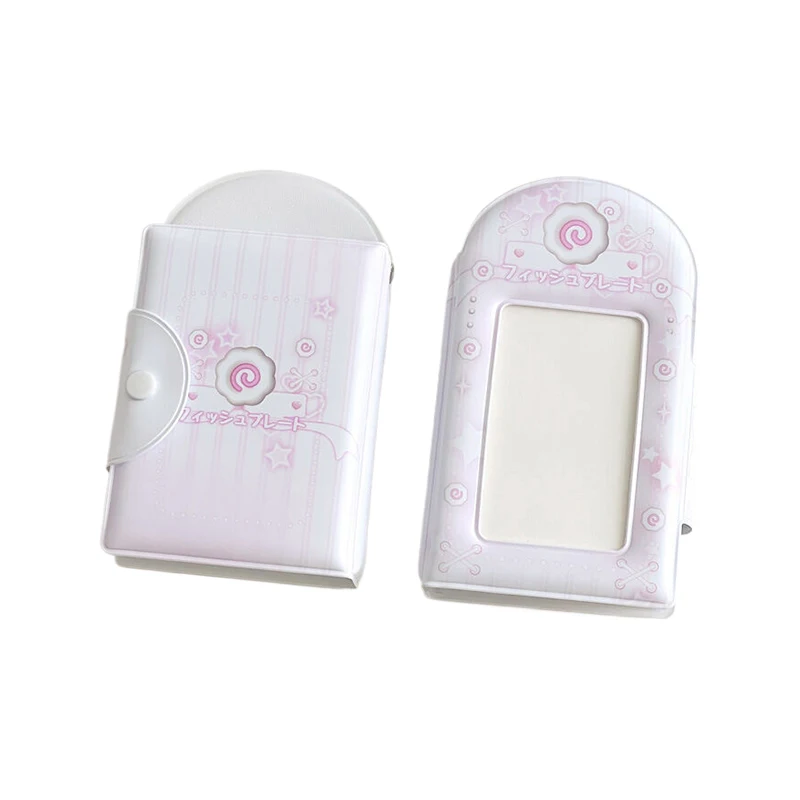 Blue Pink Hollow Photo Album 3 Pollici Kpop Idol Photocard Holder Cartoon Pendant Mini Instax Photos Collect Book Pictures Storage