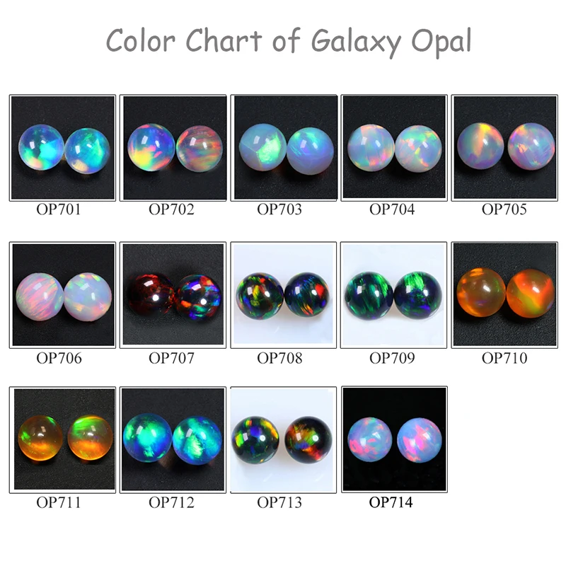 5pcs--300pcs/Lot For Glass Art 3mm Ball Shape Heat Resistant 900 Degree C. Lab Created Galaxy Opal Bead Without Hole