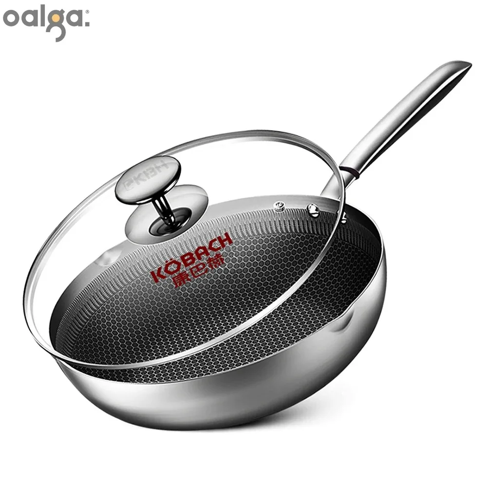 

Electric Frying Pan Nonstick Wok 304 Stainless Steel Kitchen Cookware Nonstick Cooking Pan Induction Pan 30cm Wok Pan Frying Pan