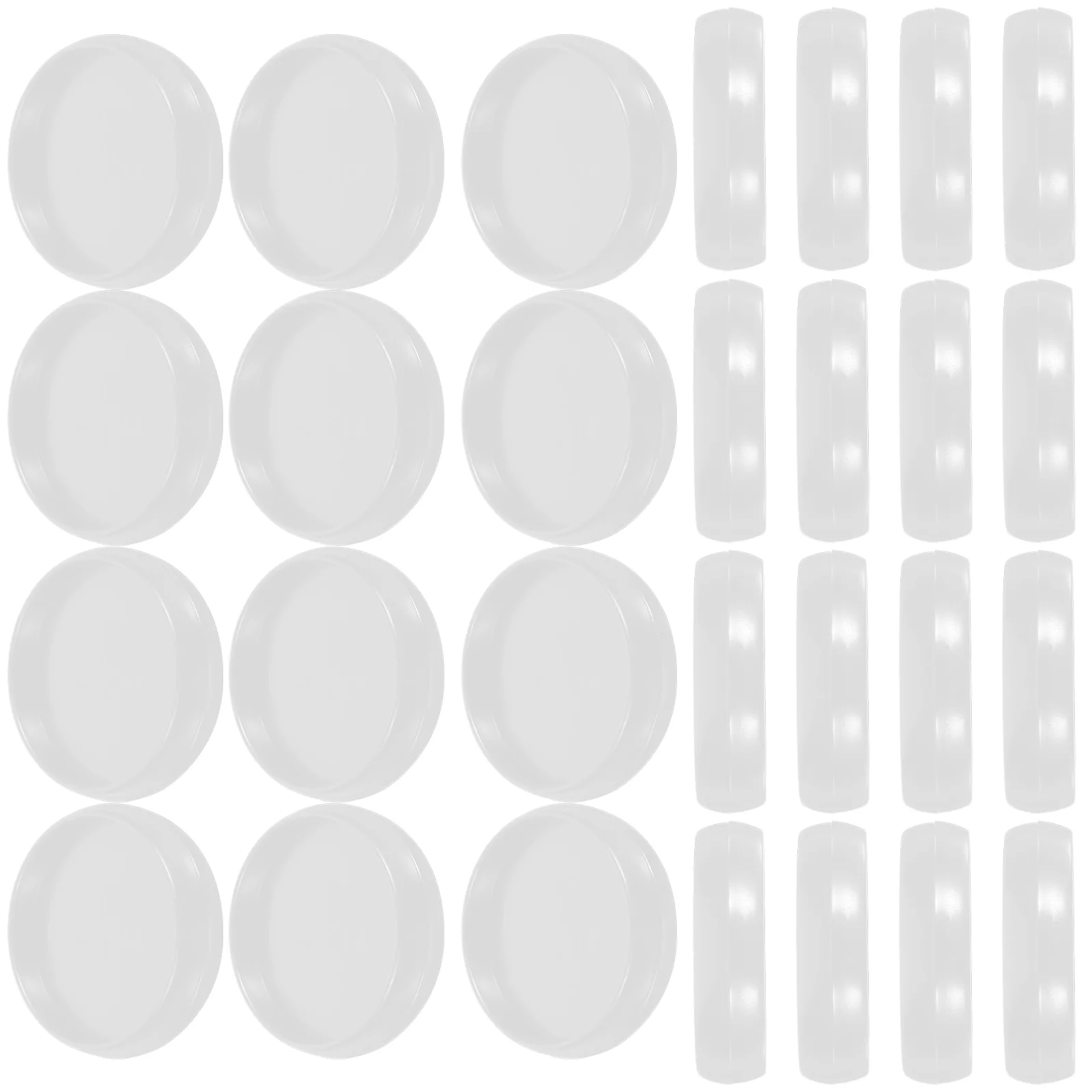 Loose-leaf Button Notebook Binding Disc Discs 55 Pcs DIY Binder Buckles Small Discbound Plastic Supplies Tiny Planner Rings Plastic Binding Rings Notebook Accessories Book Binding Supplies