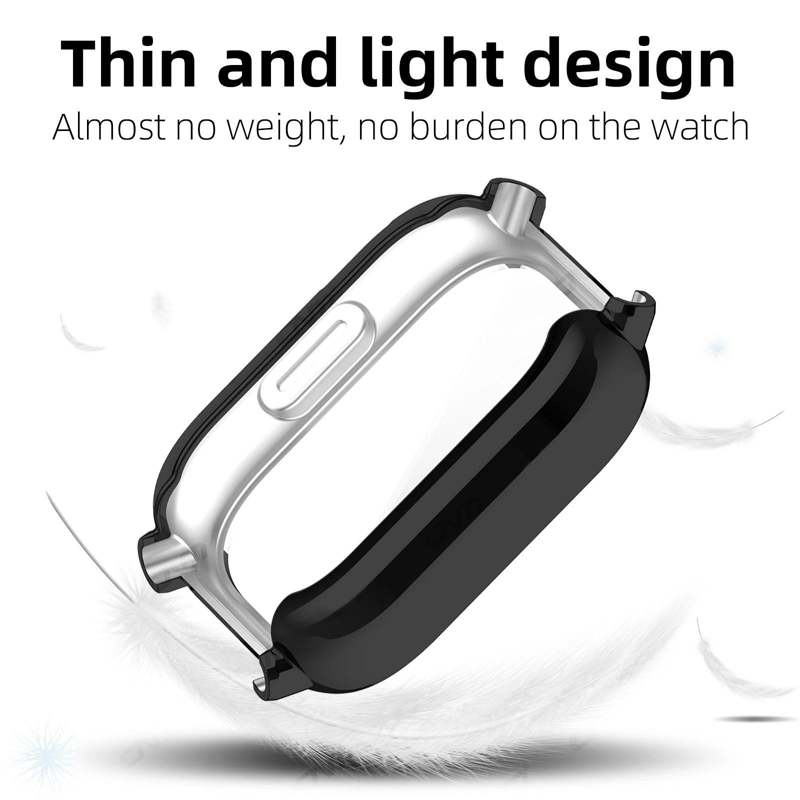 Durable Silicone Screen Protector Case - Soft TPU All-Around Protective Bumper Shell