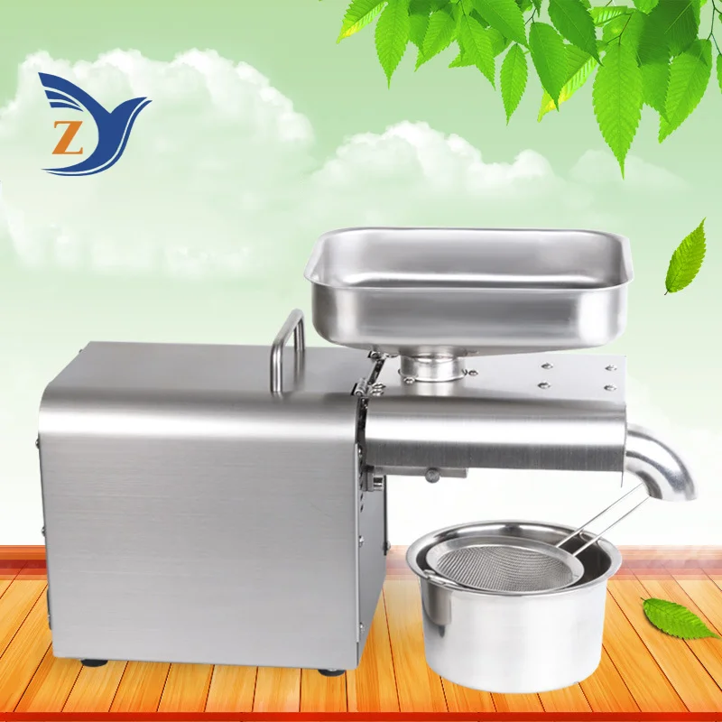 Oil Pressers Machine Kitchen Seeds Sunflower Sesame Coconut Peanut Vegetable Bean Hot Cold Home Commercial Extraction Maker 4