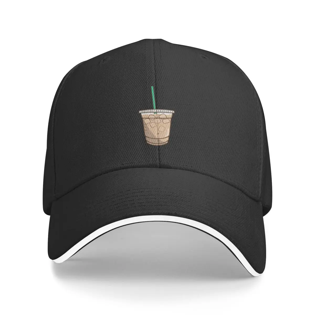 

New iced coffee doodle Baseball Cap funny hat Trucker Hat New Hat Streetwear Hat For Men Women's