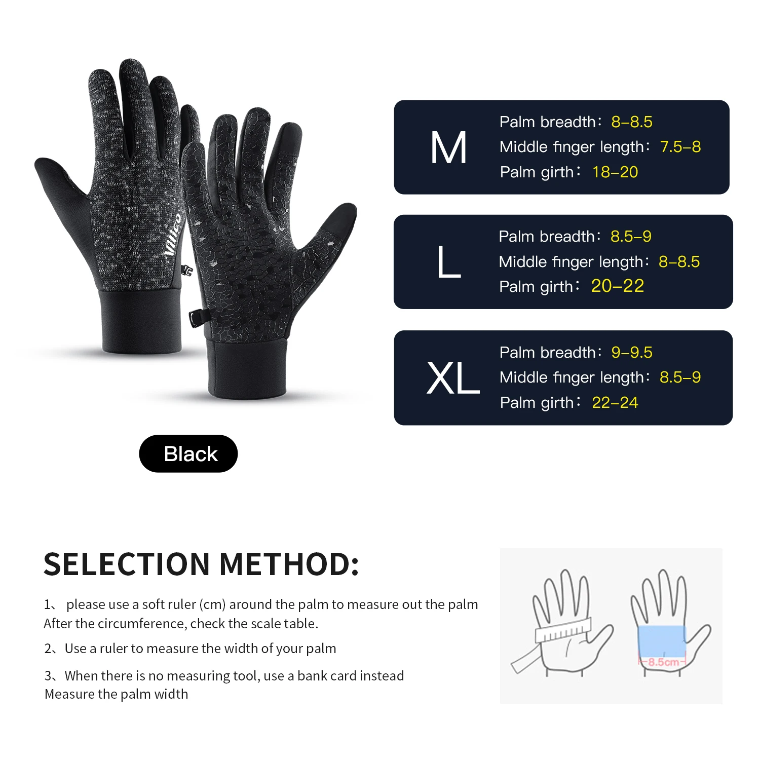 Outdoor Running Men'S Winter Warm Knitted Touchscreen Cycling Gloves Women'S Autumn Winter Thick Velvet Gloves