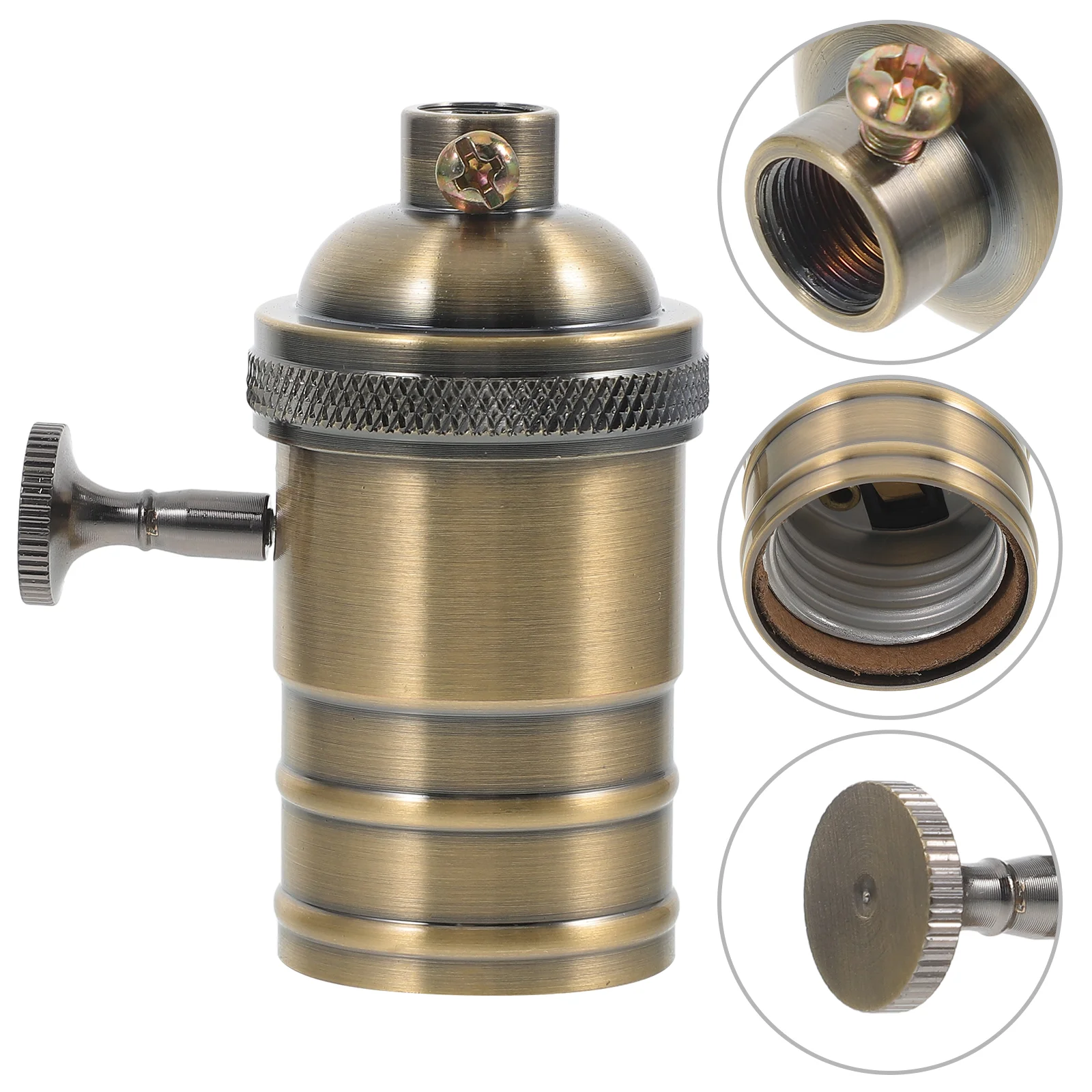 

Lamp Base Light Sockets 3 Way Replacement Bulb Holder E27 Lamps Kits for Do Yourself Metal Parts