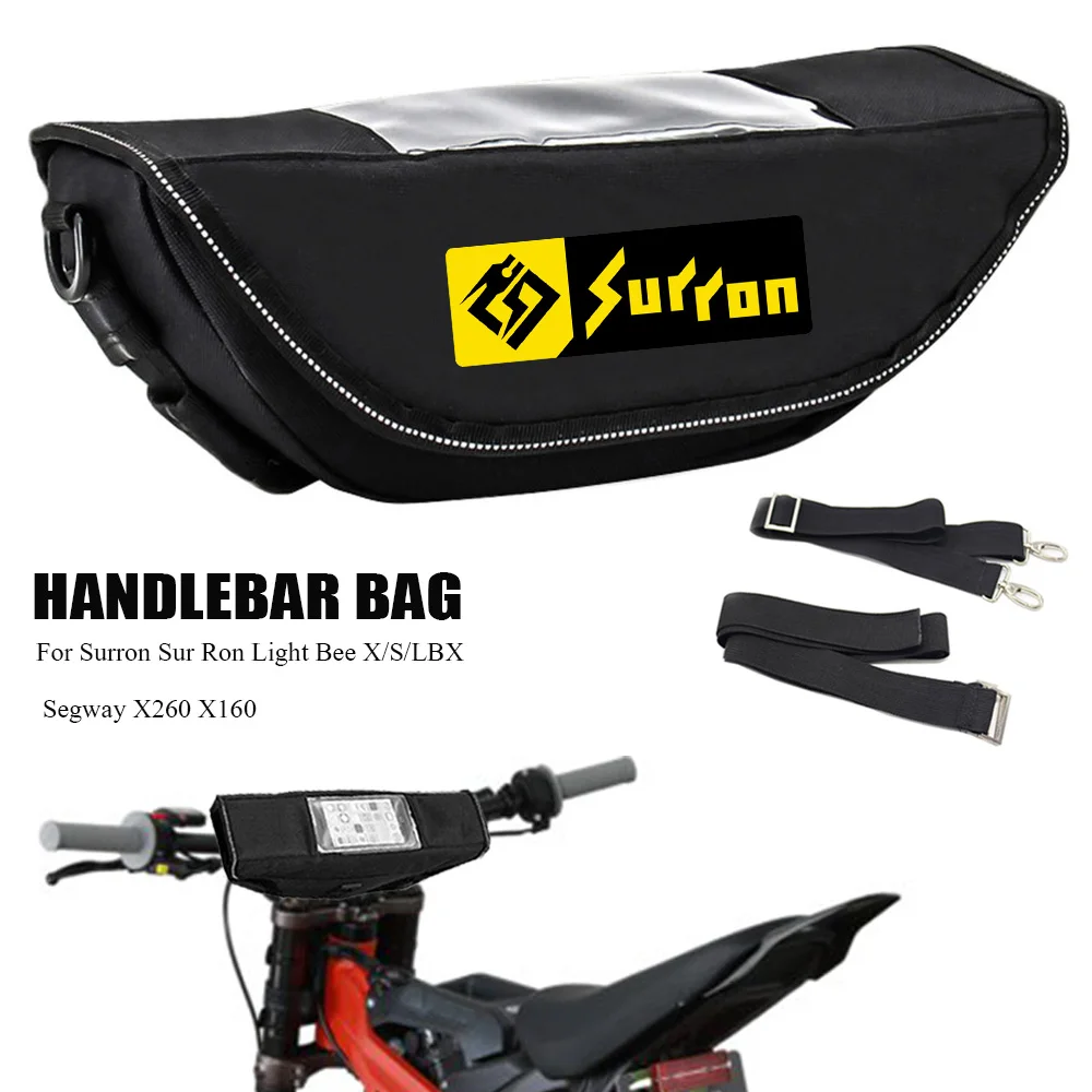 

For Surron Light Bee X/S/LBX SURRON Segway X260 X160 Motorcycle Handlebar Bag Waterproof Handlebar Travel Navigation Bag