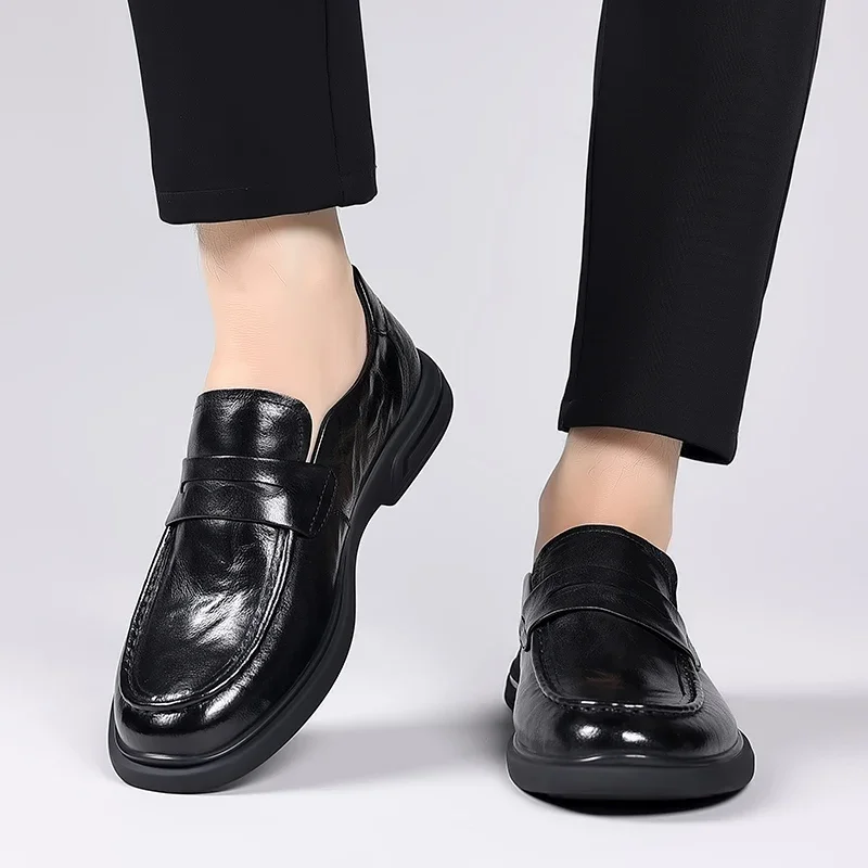 

Classic Retro British Style Shoes Men's Wedding Party Shoes High Quality Casual Loafers Male Designer Flat Comfort Driving Shoes