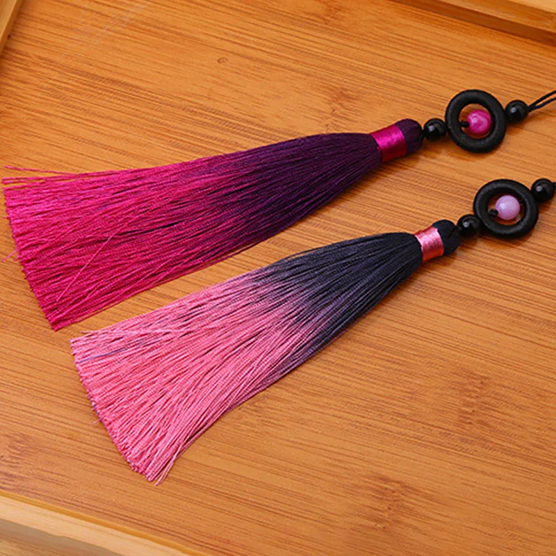 Silky Handmade Soft Gradient Tassels With Loop For Jewelry Making Diy Projects Bookmarks Sewing Curtains Accessories Pendant tassel fringe,tassel decoration,tassel accessories,tassel trim,mini tassels,bookmark tassels,silky floss tassels
