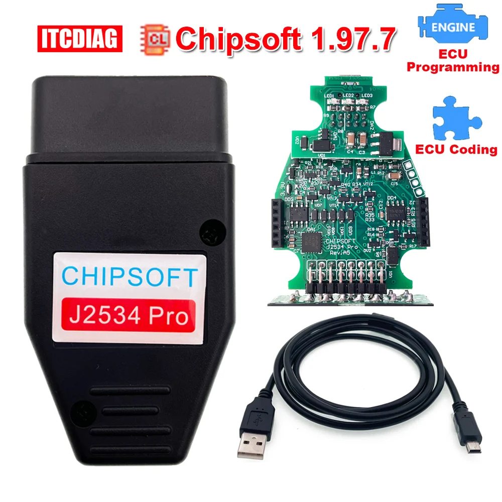 

Диагностический инструмент ChipLoader 1.97.7 Chipsoft J2534 Pro K-line KLine CAN-шина, адаптер для канакера, инструмент диагностики VCI, инструмент для настройки чипа ECU