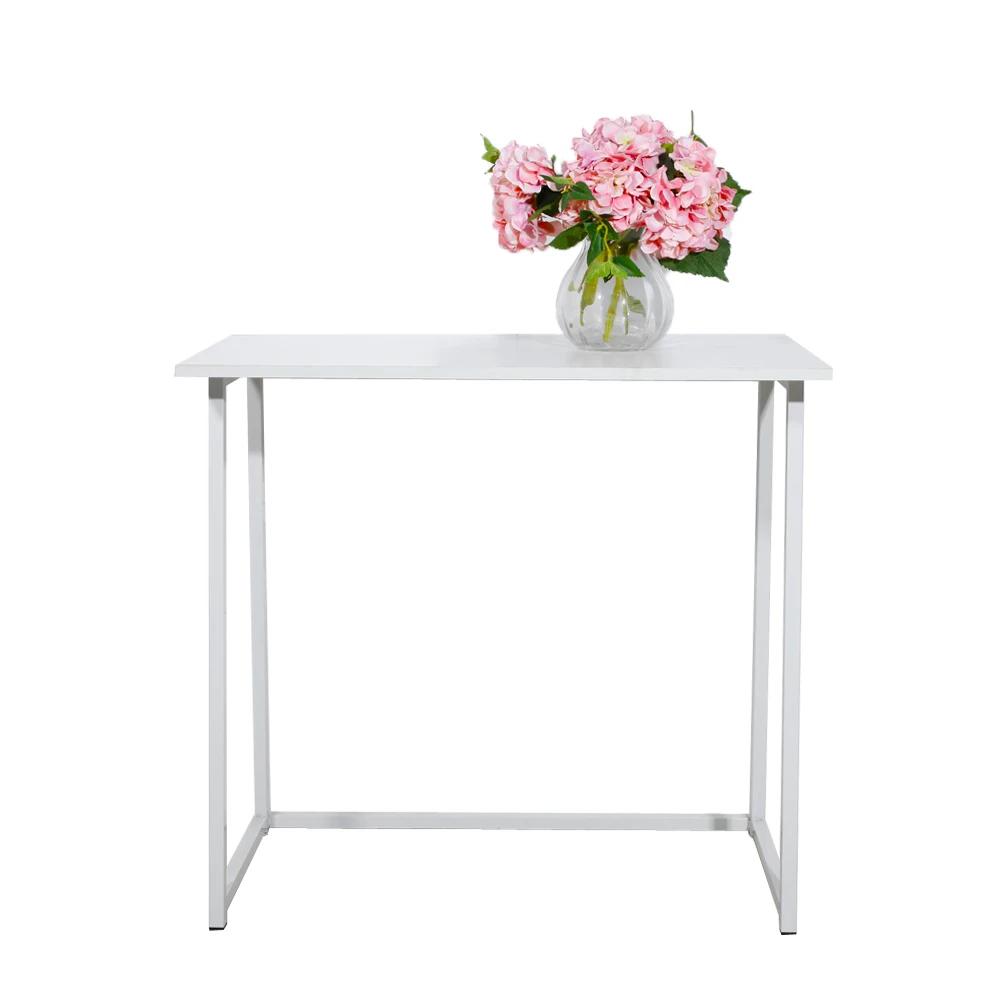 Simple Collapsible Computer Desk White 4