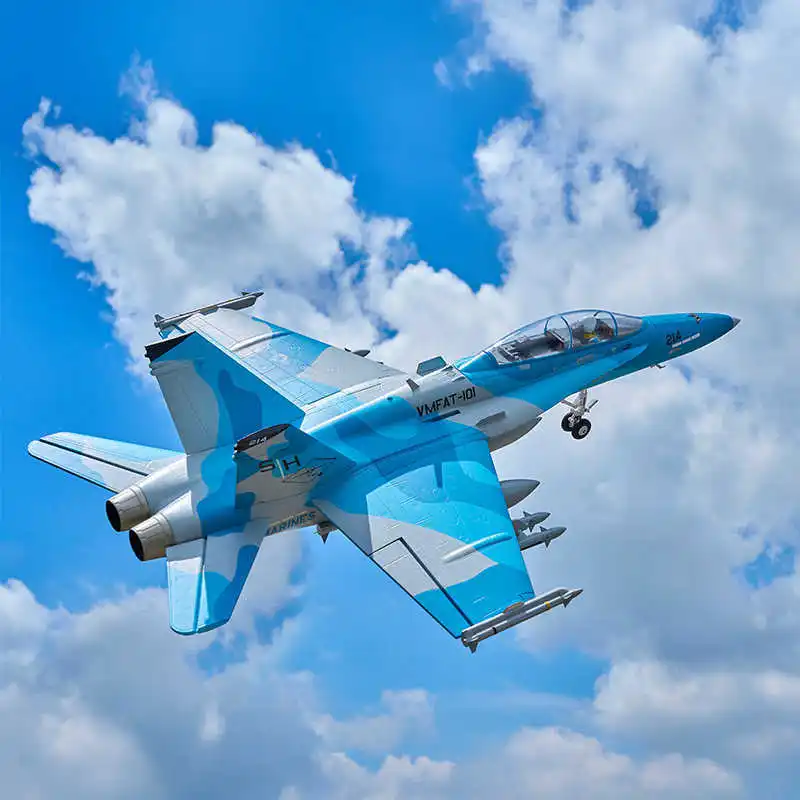 Electric Remote Control F18 Aircraft Model with Navigation Lights
