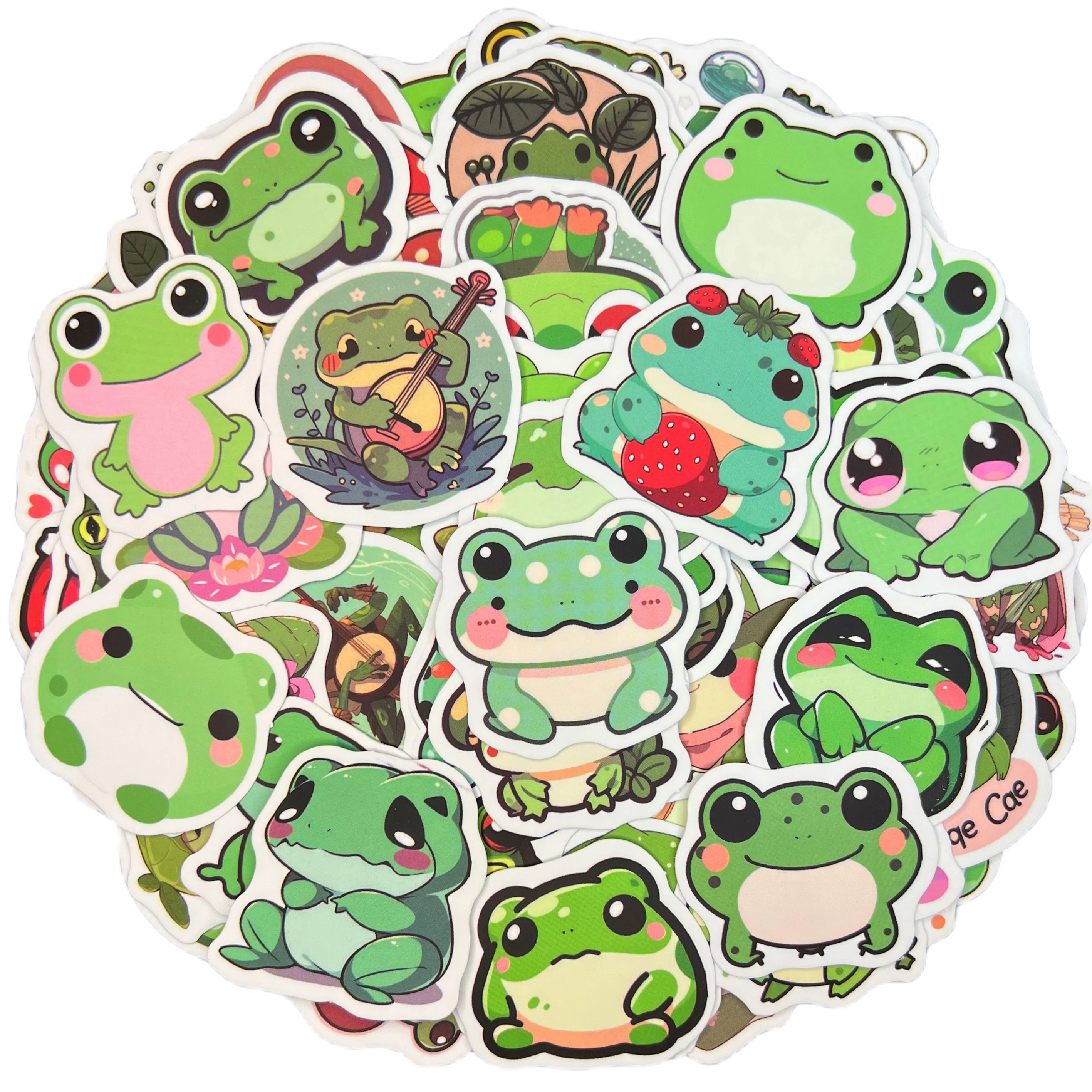 

10/50/100Pcs Mini Frog Waterproof Graffiti Sticker Aesthetic Decorative Luggage Cup Laptop Phone Guitar Skateboard Kids Stickers