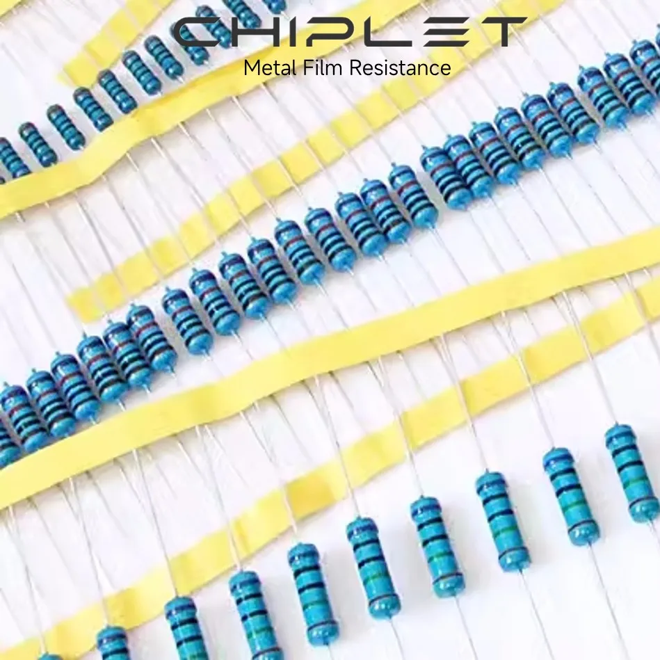 0.25W Metal Film Resistors 0.1% 1/4W RJ Color Ring Resistance 25PPM 499R 500R 510R 549R 560R 600R 604R 620R 680R 732R 20pcs