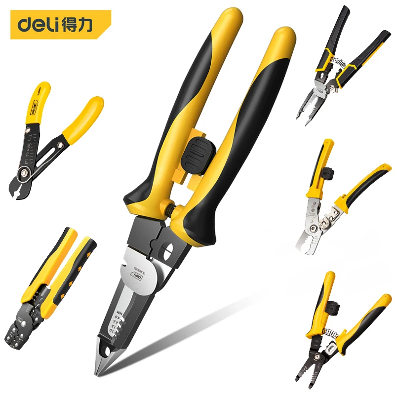 Deli 1 Pcs 5/7/8/9 Inch Multifunction Wire Stripper Household Automatic