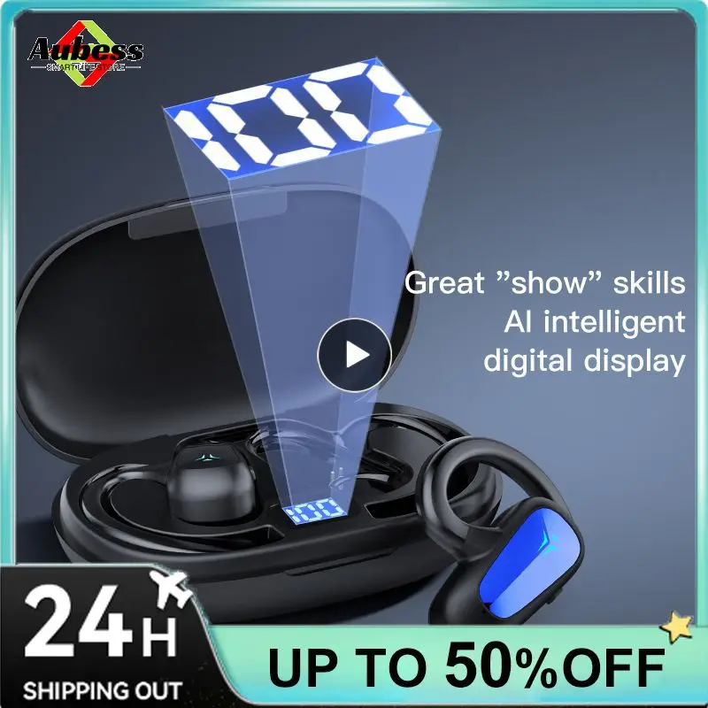 Nuovo Auricolare A Conduzione D'Aria Auricolare Wireless A Conduzione Ossea Con Gancio Per L'Orecchio Cuffie Sportive Antipolvere Impermeabili