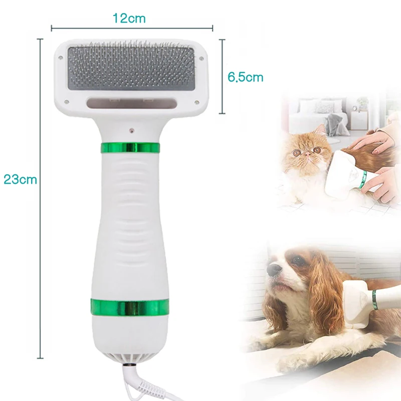Pet-Hair-Dryer-Portable-2-in-1-Dog-Hair-Dryer-Home-Pet-Grooming-Cat-Hair-Comb.jpg Kedvtelésből Tartott Hajszárító Hordozható 2 -Ből 1 -Ben Hajszárító Otthoni Háziállat Ápolás Macska Hajfésű Kutya Szőrme Fúvó Állítható Hőmérsékletű Kisállat Kefe - Image 3