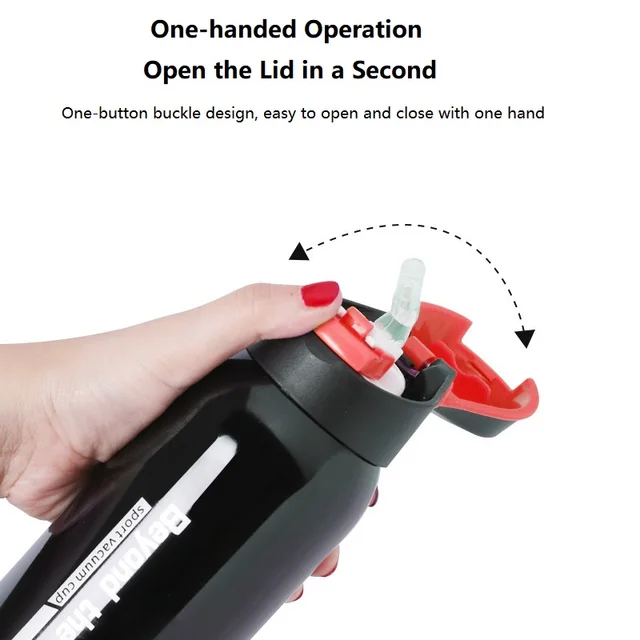 500ML Bike Water Bottle Outdoor Sport Running Mountain Cycling Warm-keeping Bicycle Kettle Drink Bottle Stainless Steel Cup 4