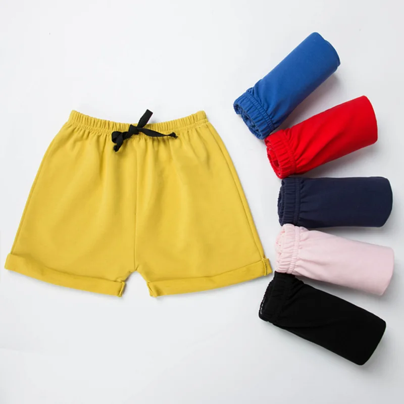 Baby Girls Boys Shorts Kids Short Pant 1 To 8 Yrs Children's Beach Trousers Summer Toddler Candy Color Sports Clothes