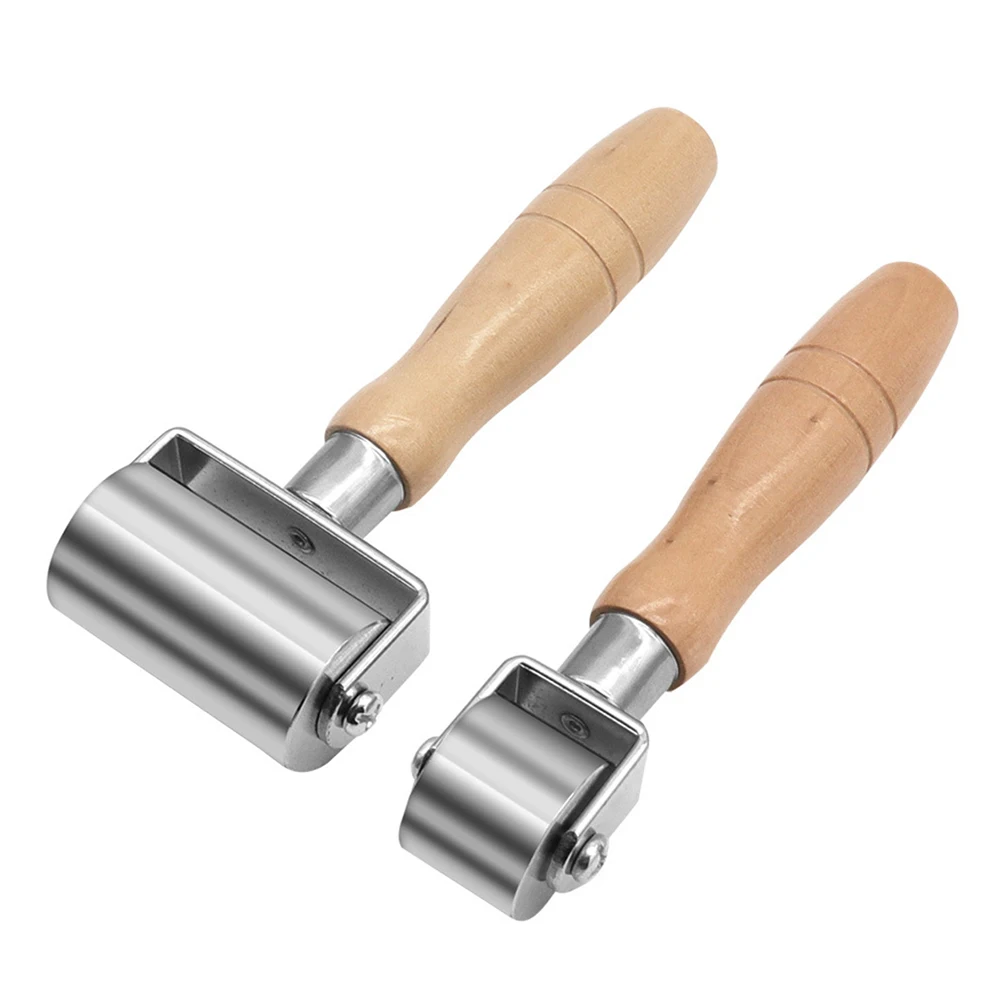 

Leather Press Edge Roller Wooden Handle Leather Edge Creaser Leathercraft Glue Laminating Tool Leather Edge Press Roller