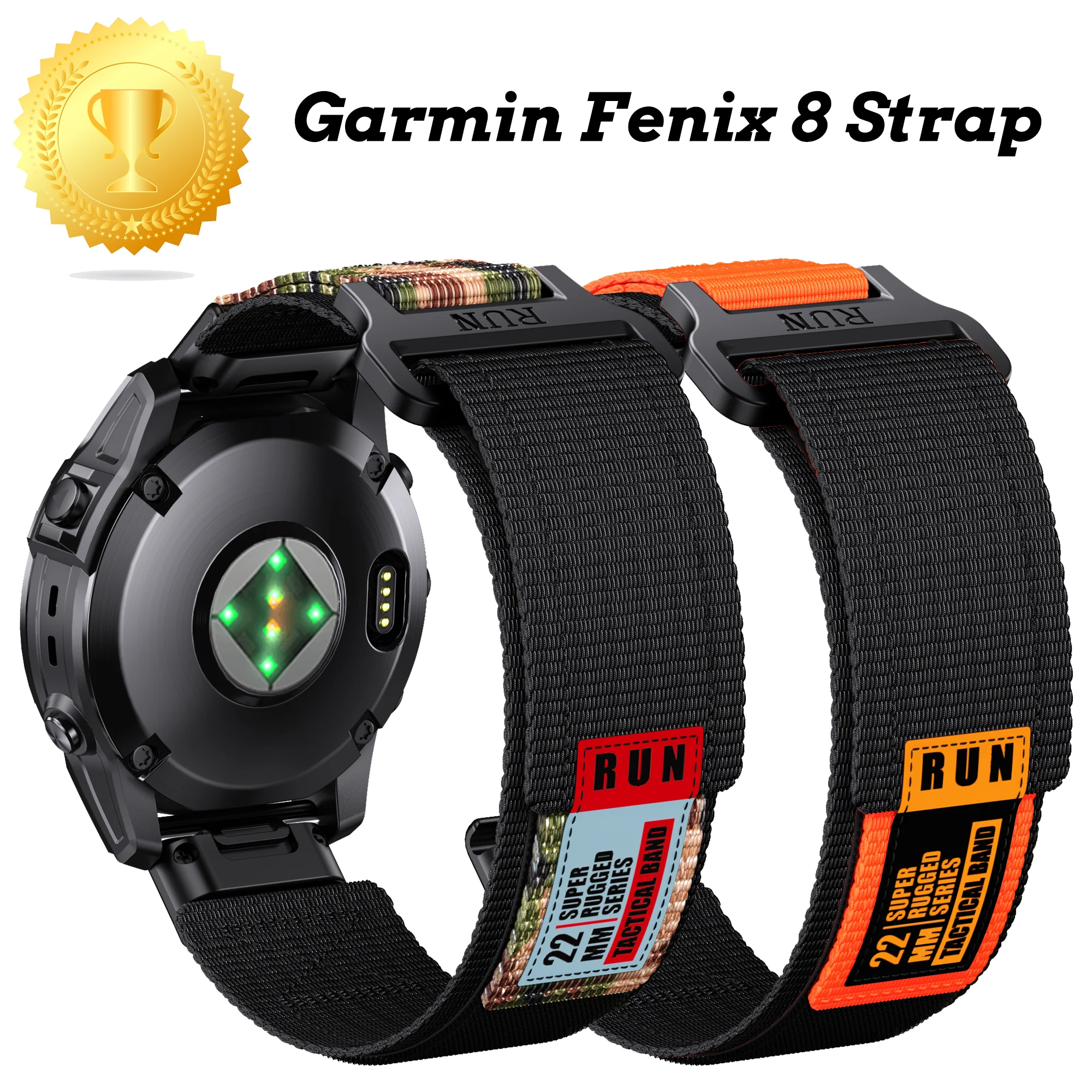 Garmin Quick Fit Nylon Woven Watch Strap with Charger/Charging Cable