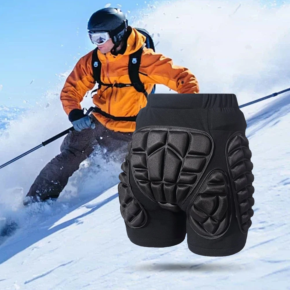 Protective Padded Shorts Anti Slip 3D Protection Hip Pad EVA Butt Pad Snowboard Butt Guard Skating Hip Guard Skiing Supplies