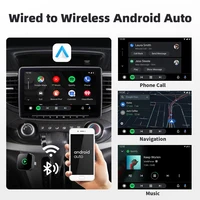 EKIY Wireless CarPlay Dongle Беспроводной Android Auto адаптер 2в1 Автомобильные интеллектуальные системы AI Smart Box для автомобиля с проводным CarPlay — изображение 6