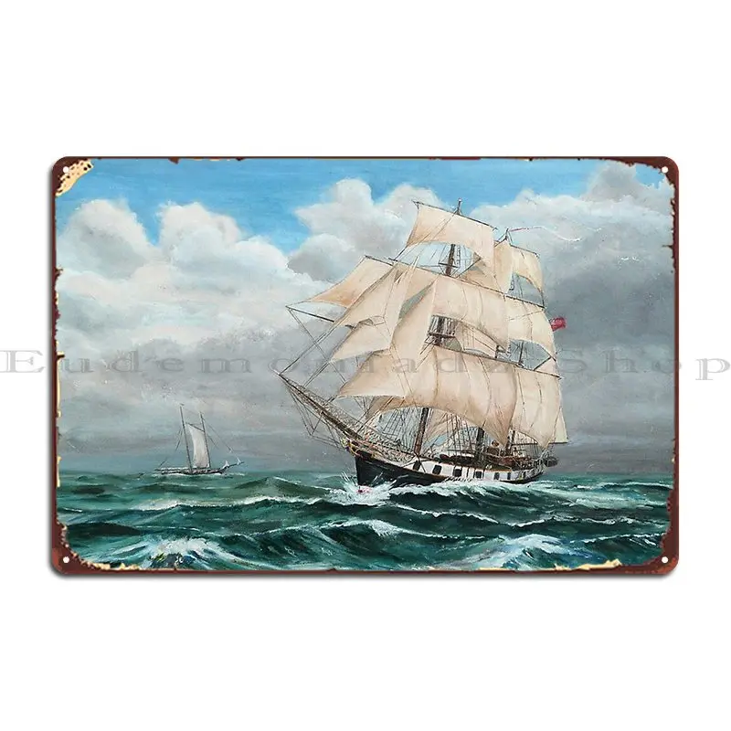 Hms Beagle Darwin S Ship 1831 6 Metal Platform Poster Design Arrugginito Design Kitchen Wall Decor Tin Sign Poster