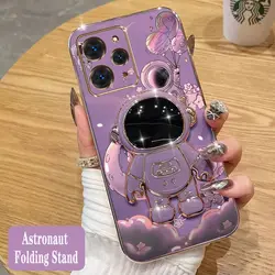 Balloon Astronaut Phone Holder Case For Xiaomi Redmi 12 4G Shatterproof Camera Protection Redmi 12 4G Back Cover