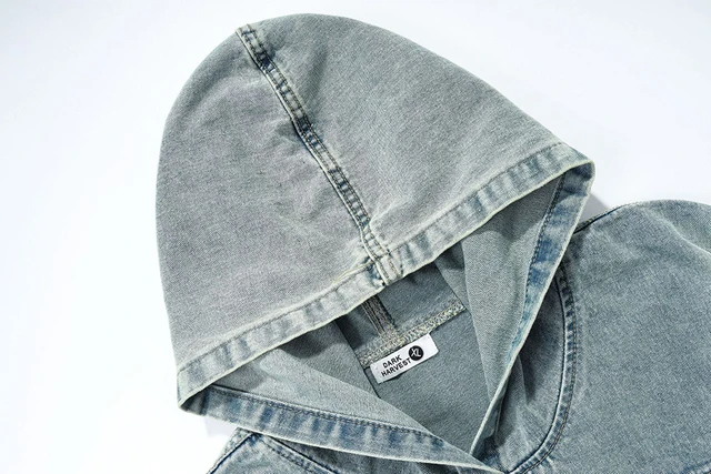 Hoodie/ denim jacket – Reimaginedcustomdesigns