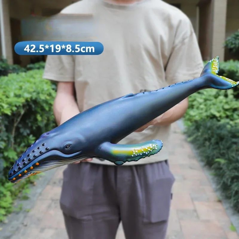 Simulated Ocean Big Animal Toys Realistic Action Figure Model Sea Life Great White Shark 40-48cm Soft Rubber Sea Educational Toy 2
