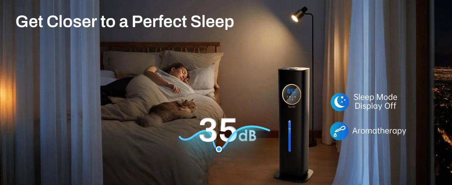 humidifiers for bedrooms with night light