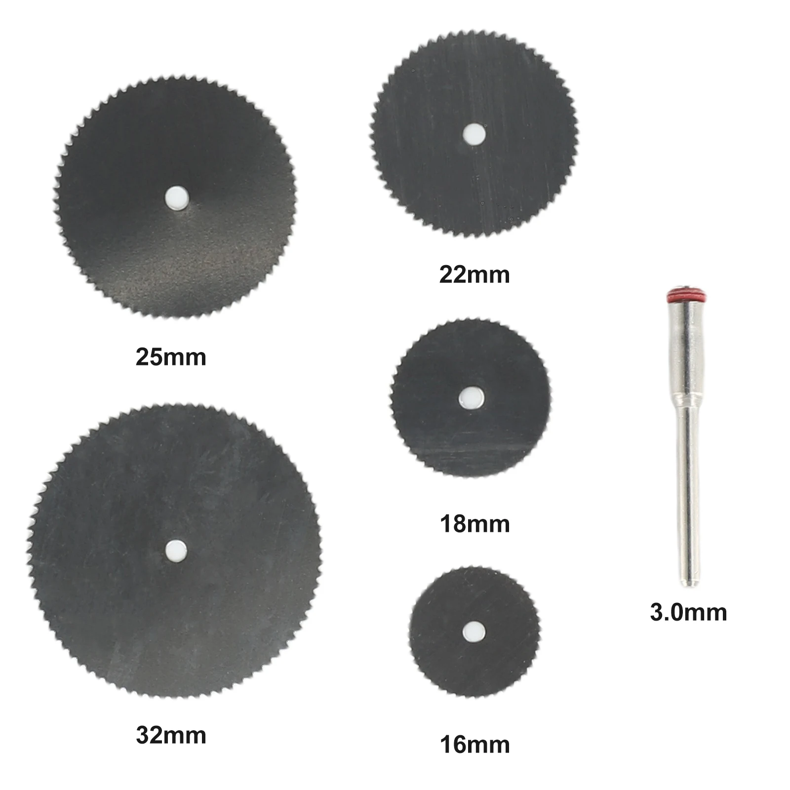 

6pcs Circular Saw Blade 16/18/22/25/32mm Electric Grinding Cutting Disc For Rotary Cutter Tool 3.0mm Diameter Cutting Dics