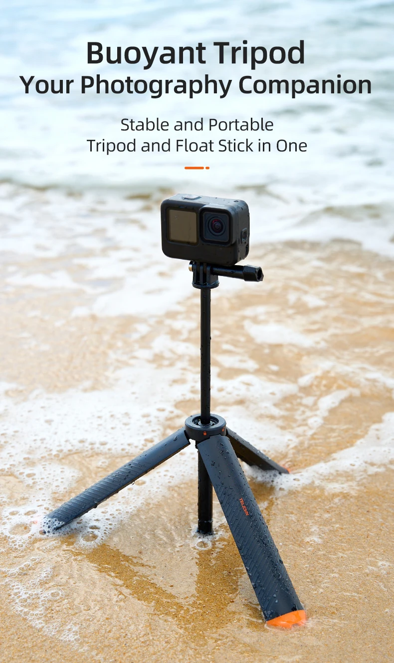 Underwater Buoyancy bar Diving Extendable Selfie Stick Tripod For Gopro Insta360