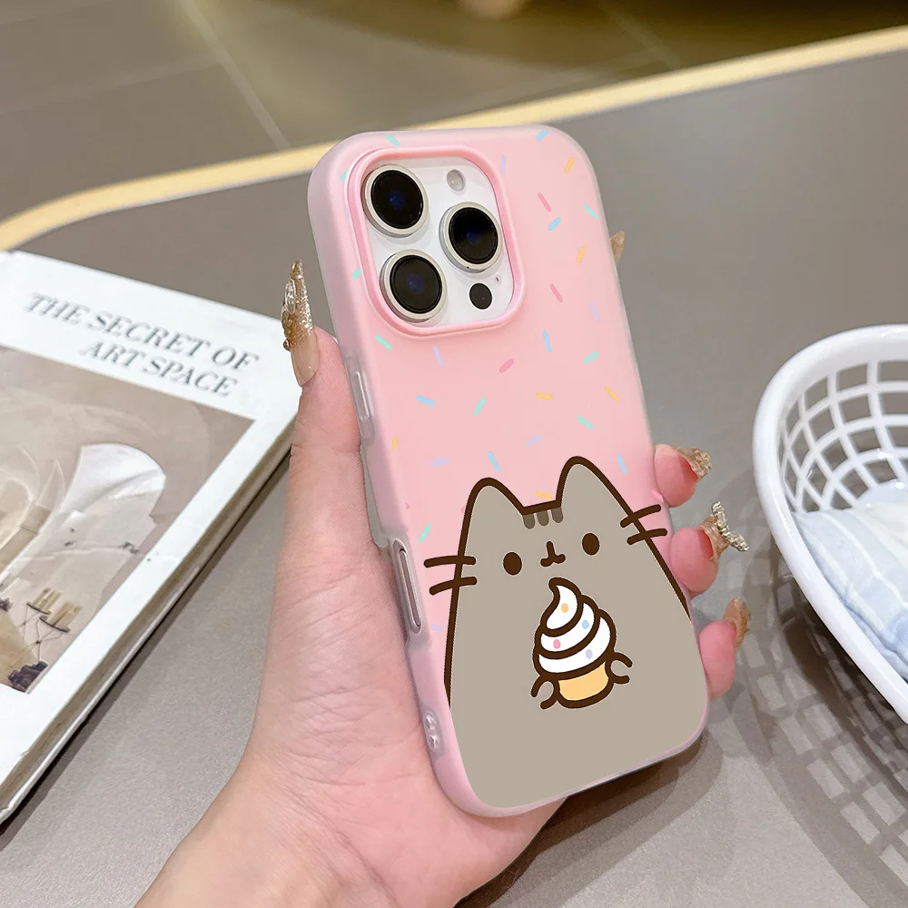Cute Cat P-Pusheens Matte Candy Dual Phone Case