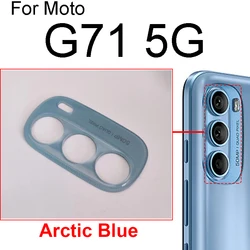 Rear Camera Lens Glass with Adhesive Sticker Replacement for Motorola Moto G Series (Arctic Blue)
