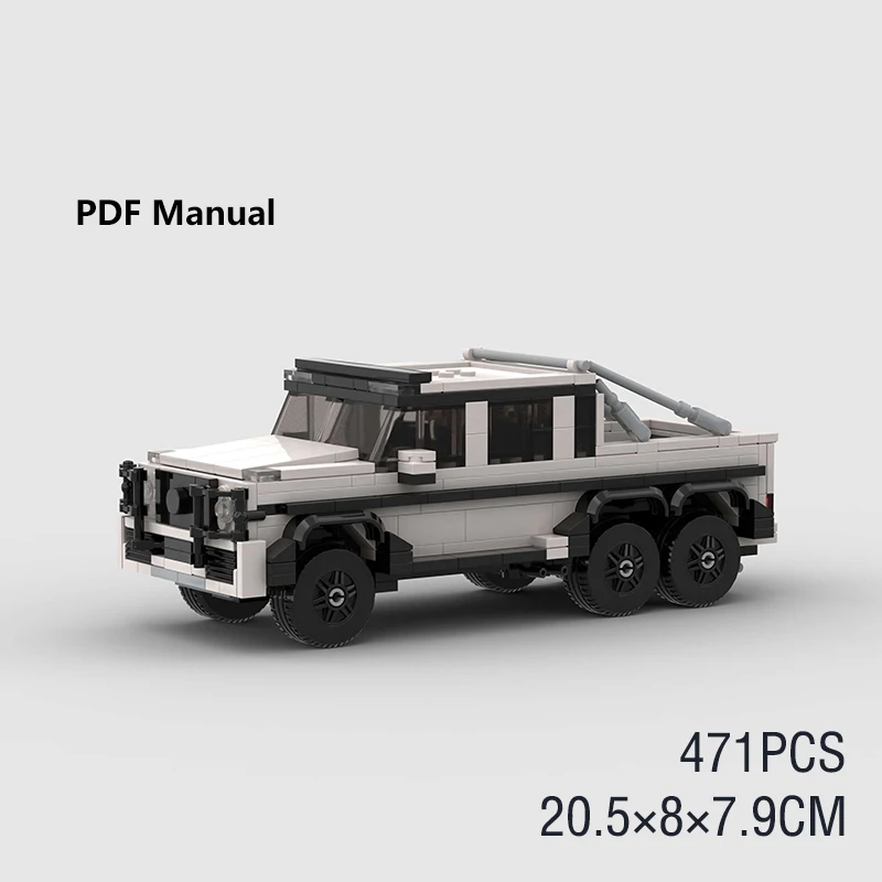 

MOC Pickup Truck 471 PCS Building Car Blocks Off Road Vehicle Bricks PDF Manual Christmas Thanksgiving Day Gift City Creative