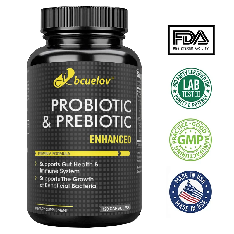 

Bcuelov Probiotics and Prebiotics - Digestive Health, Gut Microbiota, Comprehensive Absorption of Nutritional Supplements