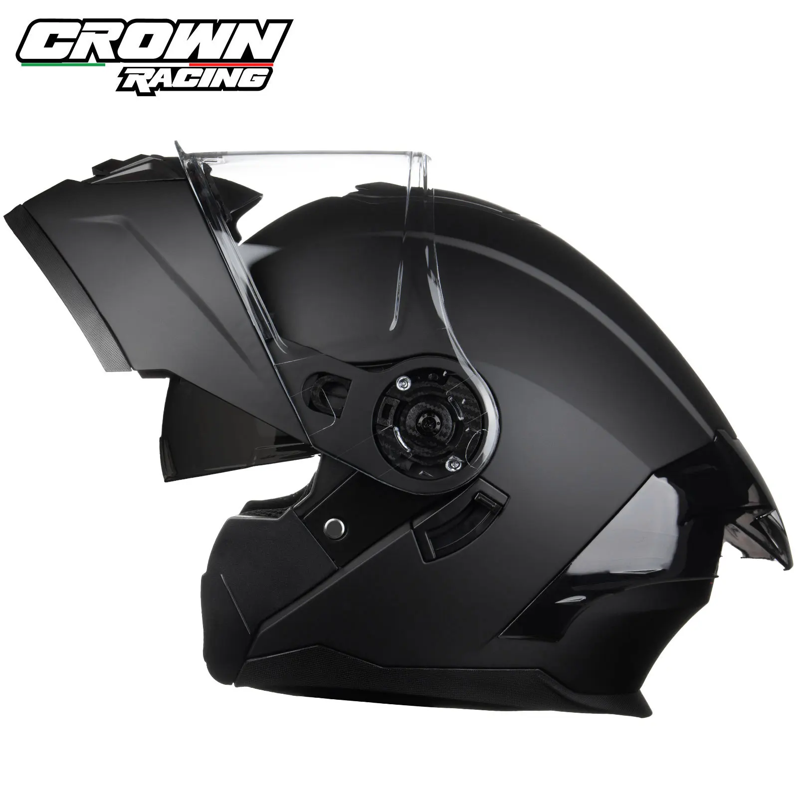 Crown Racing Motorcycle Dual Visor Open Face Full Face Casco