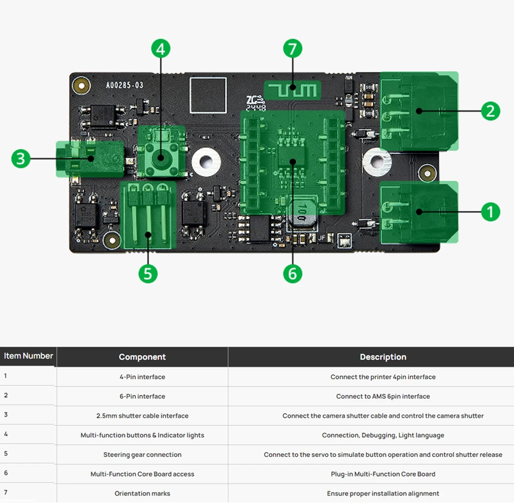 For Bambu Lab CyberBrick Time-lapse Kit X1/P1/A1/H2D 3D printer