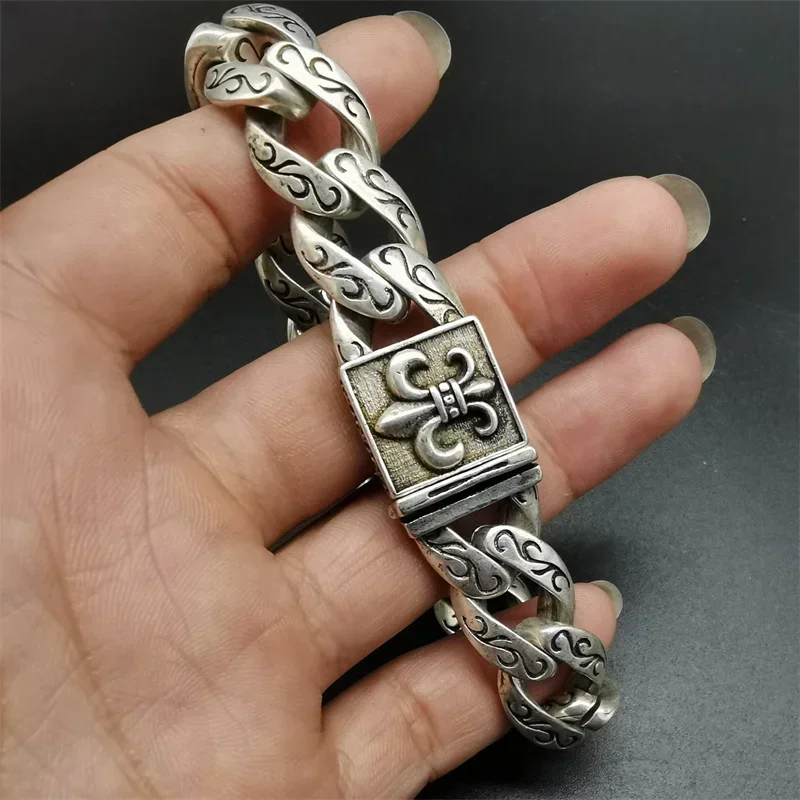 

Maichuang/тибетский серебряный инкрустированный браслет, модные браслеты, индивидуальные очаровательные ювелирные изделия, изысканное качество изготовления для мужчин и женщин, подарок для пары