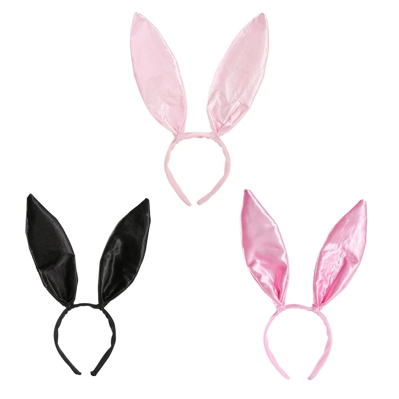 Easter Bunny Ear Headband Adult Rabbit ears Hairband Hair Hoop Masquerade Cosplay headdress